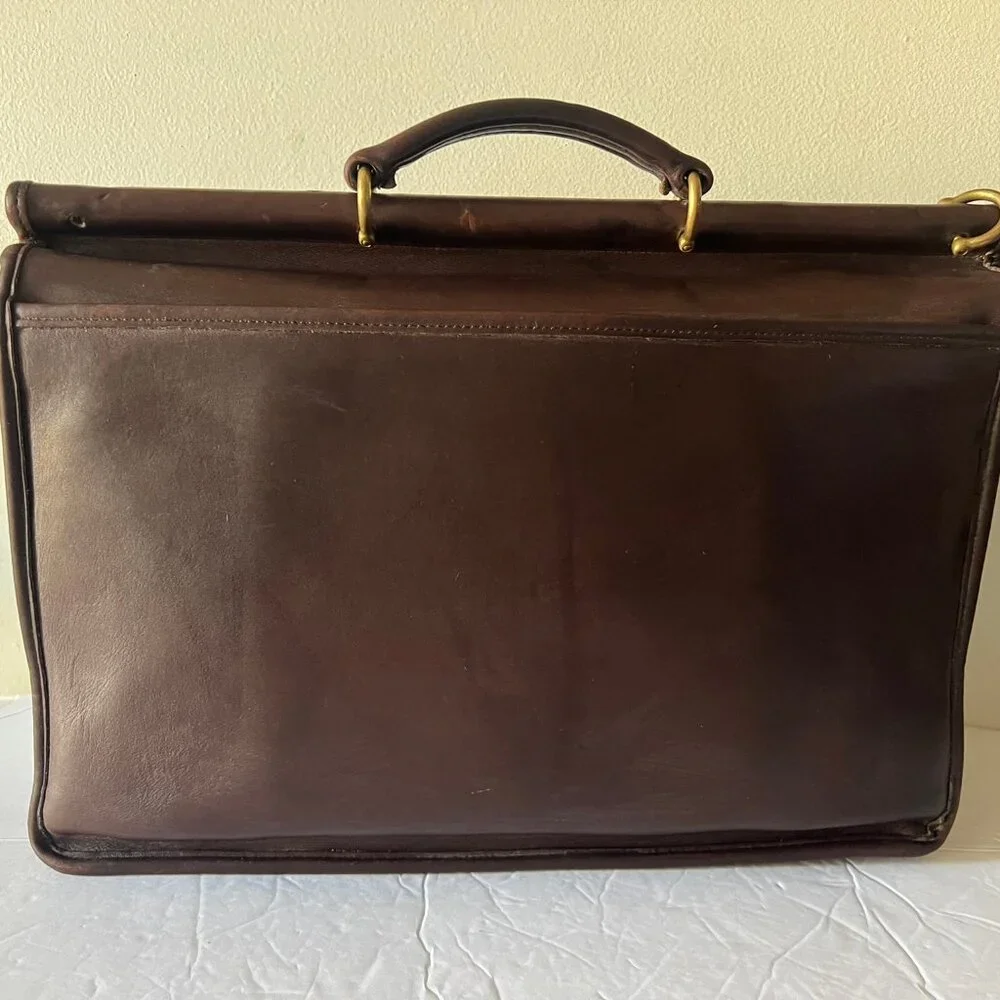 COACH VINTAGE LAPTOP COMPUTER 5266 BEEKMAN BRIEFCASE GLOVE TANNED LEATHER